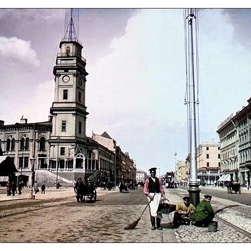 Башня и столб с коллекторами статики