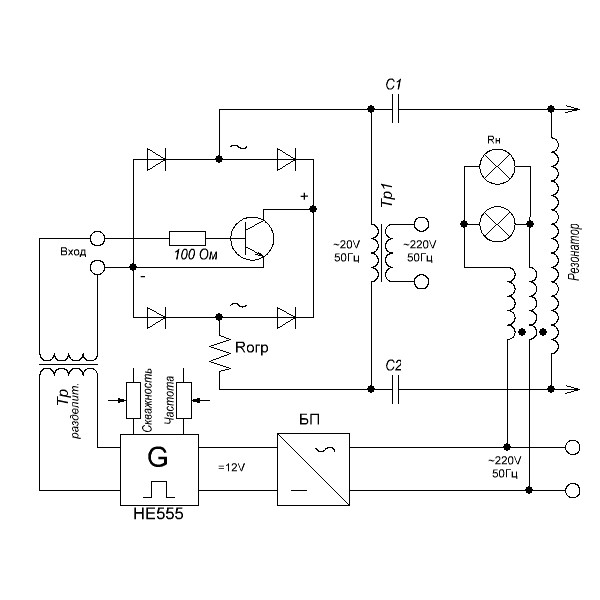 БТГ от Чипа. Схема с описанием реальных процессов